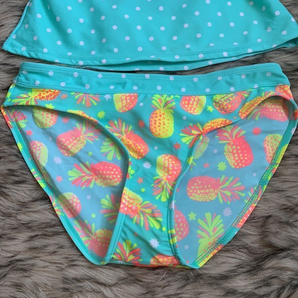 Girl’s Swimsuit Swimwear Tankini Two-piece 12 - Picture 3 of 9